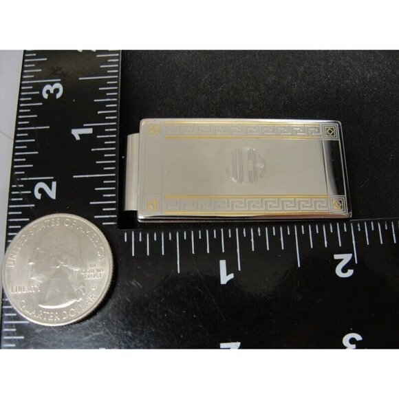 "ICH" Initials Vintage Money Clip Things Remembered Men Wallet ID - Picture 6 of 13